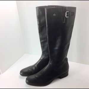 Stonefly Boot Buckle EU 41 US 10.5 Black Knee High